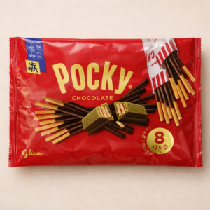 Glico Pocky Chocolate family bag 8-pack — bulk Japanese snack order